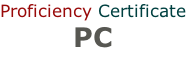 Proficiency Certificate PC